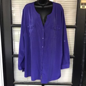 Lane Bryant Purple Top